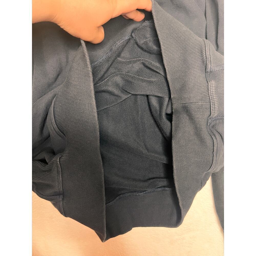 ACE Pullover Hooded French Terry Sweatshirt Navy Blue sz XL Lounge Preppy Basic - Picture 12 of 12